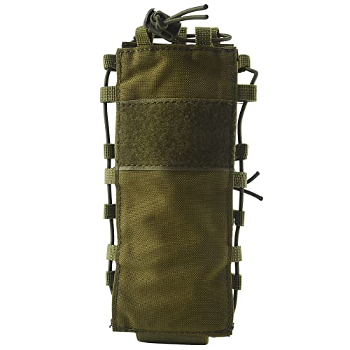 Lizien Taktische Flaschenhalter Trinkflasche Beutel Nylon Molle Wasserflaschenhalter Langlebig Für Radfahren Outdoor Sport - Grün von Lizien