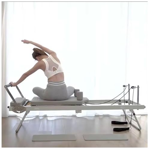 Llchaensc Pilates Reformer Maschine, Faltbare Pilates Ausrüstung Für Home Workouts, Faltbarer Pilates Reformer Anzug, Für Reformer Body Stamina Stretching von Llchaensc