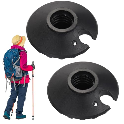 Lmaisdh Trekkingstockkörbe Ersatz - Schneeschlammkorb für Gehstöcke Spitze 2er Set | Abnehmbare Schlammkorb Ersatzspitzen Protektoren für Trekkingstöcke Wanderstöcke von Lmaisdh