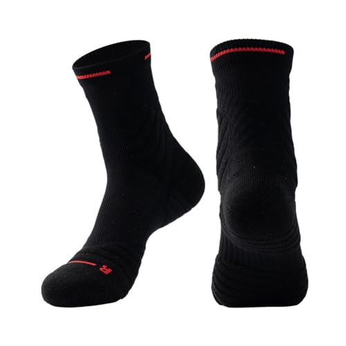 Lmzzdld 1 Paar rutschfeste Sportsocken, rutschfeste Slipper-Socken, Trainingssocken für Fußball für Männer und Frauen, Schwarz, S von Lmzzdld