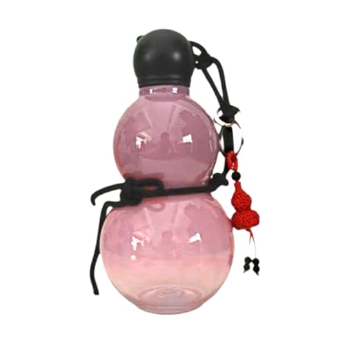 Lnfxkvva Chinesische Retro-Inspirierte Flasche Aus Kalebasse 800ML Kalebasse Wasserflasche Kalebasse Sportflasche Kalebasse Reisewasserflasche Fürs Fitnessstudio Pink von Lnfxkvva