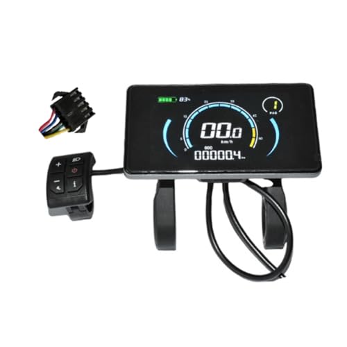 Lnfxkvva Elektrofahrrad Buntes 808 LCD-Display Messgerät 24V-72V SM-Anschlussstecker Ebike Intelligentes Display von Lnfxkvva