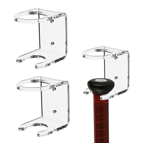 Baseballschlägerhalter, 2 Stück Acryl Baseballschläger-Wandhalterung, Softball-Wandhalterung, Baseballschläger-Halter, Display-, Halterung Für Schläger Und Bälle Baseballschlägerhalter, 2 Stück Acryl Baseballschläger-Wandhalterung, Softball-Wandhalterung, Baseballschläger-Halter, Display-, Halterung Für Schläger Und Bälle von Lnhgh