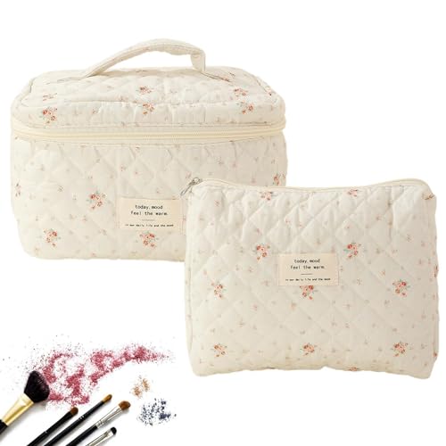 Kosmetiktasche Blümchen, Kulturtasche Mit Großer Kapazität,Gesteppte Kulturtasche Damen, Kulturbeutel Damen Mit Blumenmuster, Kosmetiktasche Groß Kapazität, Make Up Bag Waschtasche Kosmetiktasche Blümchen, Kulturtasche Mit Großer Kapazität,Gesteppte Kulturtasche Damen, Kulturbeutel Damen Mit Blumenmuster, Kosmetiktasche Groß Kapazität, Make Up Bag Waschtasche von Lnhgh