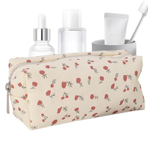 Lnhgh Federmäppchen mit Blumenmotiv, niedliche Make-up-Tasche | Niedliche Federmäppchen-Make-up-Tasche | Wiederverwendbare Blumen-Stifttasche, multifunktionaler Make-up-Aufbewahrungs-Organizer für von Lnhgh