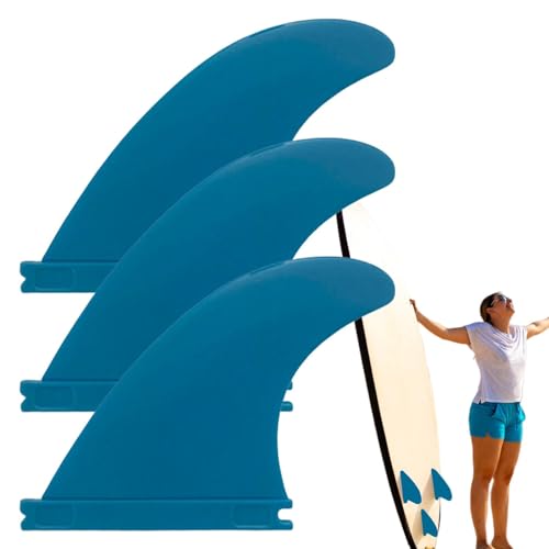 Lnhgh Paddle-Board-Finne, Longboard-Finne-Ersatz | 3 Stück Fiberglas-Nylon-Surfflossen Ersatz - Paddleboard-Zubehör, dekoratives, multifunktionales, einfach zu installierendes Surfzubehör für Short von Lnhgh
