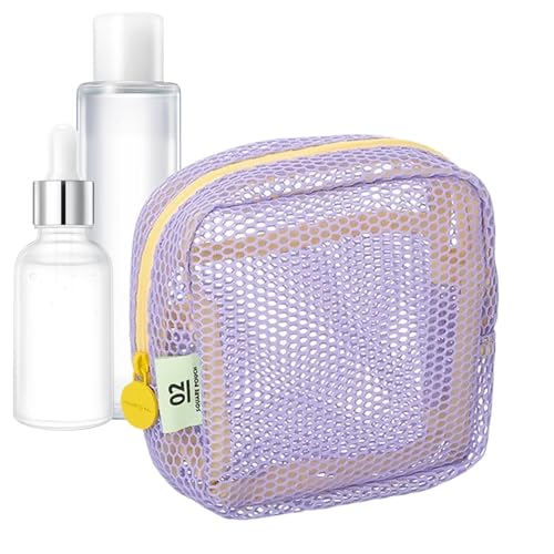 Lnhgh Reise-Kulturbeutel, Make-up-Organizer-Tasche - Kosmetik-Aufbewahrungstasche, Netz-Make-up-Organizer-Beutel - Tragbare Kosmetiktasche mit Reißverschluss für Kosmetika, Handy, Schlüssel, von Lnhgh