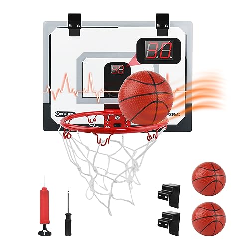 Locisne Mini Basketball Innenrahmen mit elektronischem Score Board Record 40 * 30 cm Mini Backboard, komplettes Zubehör an der Wand befestigtes Sport Spiel Geschenkbox im Freien für Jungen Locisne Mini Basketball Innenrahmen mit elektronischem Score Board Record 40 * 30 cm Mini Backboard, komplettes Zubehör an der Wand befestigtes Sport Spiel Geschenkbox im Freien für Jungen von Locisne