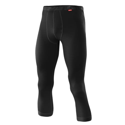 LÖFFLER Herren Hr. Underbukser 3/4 Transtex Light Unterhose, Schwarz, 48 EU von Löffler