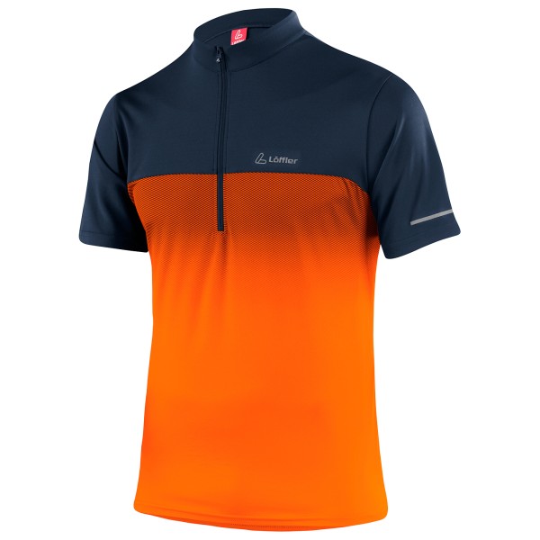 Löffler - Bike Shirt Flow Halfzip - Radtrikot Gr 56 orange von Löffler