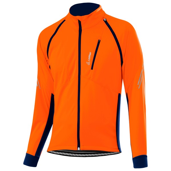 Löffler - Bike Zip-Off Jacket San Remo 2 Windstopper Light - Fahrradjacke Gr 54 orange von Löffler