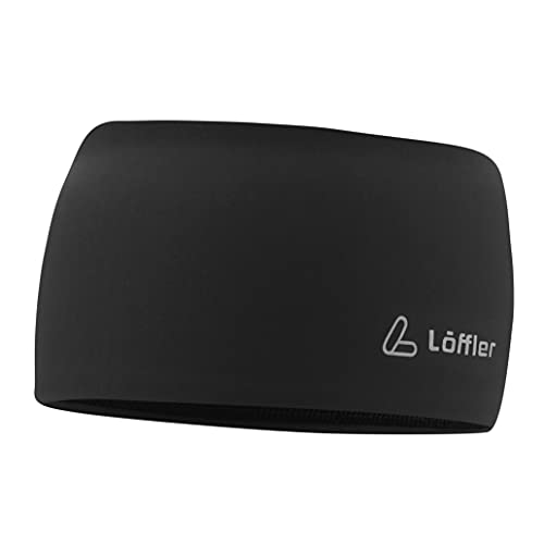 Löffler Mono Headband Wide Stirnband, Black, Einheitsgröße von Löffler