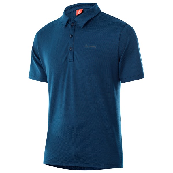 Löffler - Poloshirt Tencel Comfort Fit - Polo-Shirt Gr 48 blau von Löffler