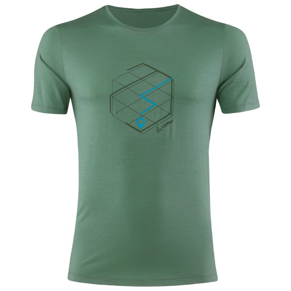 Löffler - Printshirt Tracking Merino Light - Merinoshirt Gr 54 grün Löffler - Printshirt Tracking Merino Light - Merinoshirt Gr 54 grün von Löffler