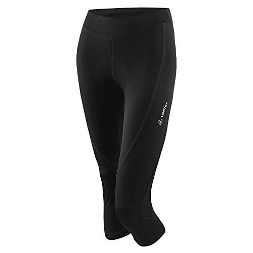 Löffler Tour II 3/4 Fahrradhose Damen schwarz von Löffler