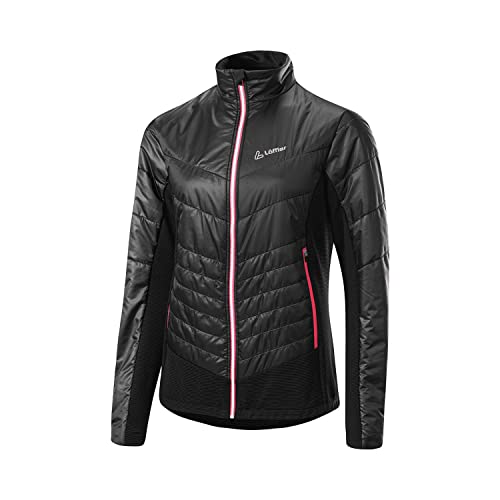 Löffler W Hybrid Jacket Pl60 Schwarz - PrimaLoft Atmungsaktive isolierende Damen PrimaLoftGold Skitourenjacke, Größe 3 von Löffler