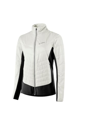 Löffler W Hybrid Jacket Pl60 Weiß - PrimaLoft Atmungsaktive isolierende Damen PrimaLoftGold Skitourenjacke, Größe 40 - von Löffler