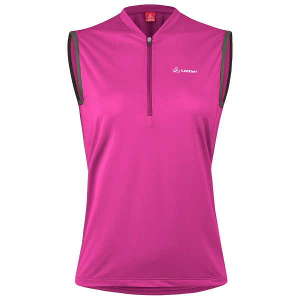 Löffler - Women's Bike Sleeveless Shirt Half-Zip Plain - Rad Singlet Gr 48 rosa Löffler - Women's Bike Sleeveless Shirt Half-Zip Plain - Rad Singlet Gr 48 rosa von Löffler