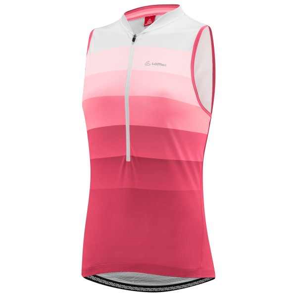 Löffler - Women's Bike Sleevless Jersey Halfzip Rainbow - Rad Singlet Gr 38 rosa von Löffler