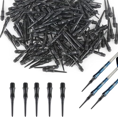 lohill 200 Stück Schwarze Dart Spitzen,Dartspitzen Kunststoff,Dart Spitzen Soft, 2BA Gewindeschlüsselversion, Kunststoffspitzen für Dartpfeile, Dartzubehör lohill 200 Stück Schwarze Dart Spitzen,Dartspitzen Kunststoff,Dart Spitzen Soft, 2BA Gewindeschlüsselversion, Kunststoffspitzen für Dartpfeile, Dartzubehör von lohill