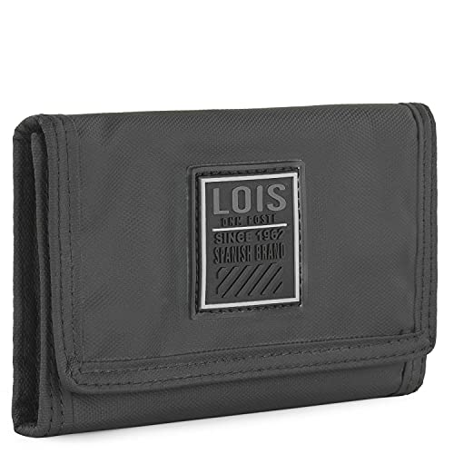 Lois - Portemonnaie Jungen Teenager - Geldbeutel Jungen Teenager mit Jugendlicher Stil - Portemonnaie Herren. Portmonee Jungen Teenager. RFID-Schutz 309201, Schwarz von Lois