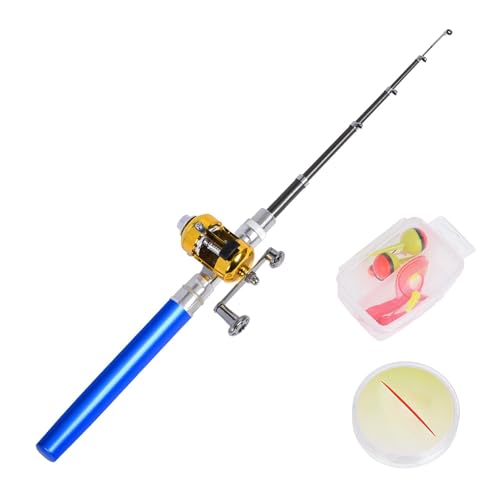 Compact Fishing Gear, Fishing Rod for Friends and Family, Miniature Fishing Rod, Fishing Pen for Outdoor Adventures, Lightweight Pen Fishing Rod, Pocket Fishing Gear, Pen Fishing Rod for Hikers von Lokaquk