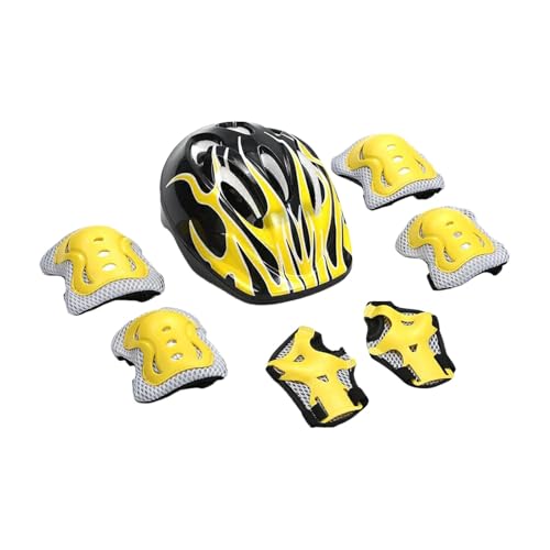 Lokaquk Adjustable Kids Helmets | Lightweight Kids Protective Pads | Helmet and Pads for Biking, Skateboarding Safety Gear, Comfortable Kids Helmets, Multi-Sport Protective Set von Lokaquk