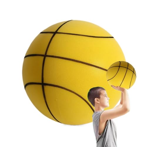 Lokaquk Quiet Basketball Silent Indoor Basketball Foam Basketball for Kids Indoor Dribbling Basketball Skills Training Ball Quiet Bouncing Basketball Silent Basketball Training Foam Basketball Adult von Lokaquk