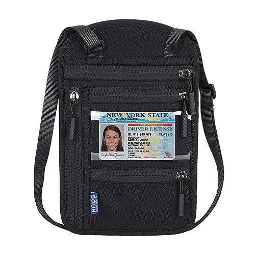 Lollanda Brustbeutel mit RFID Schutz, Brustbeutel Damen Herren, Wasserdicht Reisegeldbeutel mit Verstellbarem Halsriemen für Smartphone Reise-Dokumente Passport Bargeld Karten und Schlüssel Lollanda Brustbeutel mit RFID Schutz, Brustbeutel Damen Herren, Wasserdicht Reisegeldbeutel mit Verstellbarem Halsriemen für Smartphone Reise-Dokumente Passport Bargeld Karten und Schlüssel von Lollanda