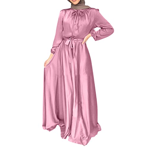 Kaftan Damen Ikili Takim Dubai Gebetsgewand Langarm Kaftankleid Lang Giyim Modern Gebetskleider Gebetskleid Modest Neck Cover Hijapkleider Gebetsset von Lomelomme
