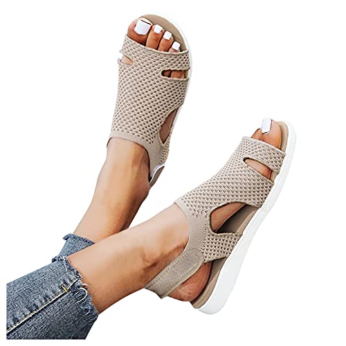 Plateau Sandalen Damen Sommerschuhe Bequem Flache Damenschuhe Pylomo Strandschuhe Elegant Bequeme Sommersandaletten Wassersandalen Barfuss Deichmann Abrollschuhe Barfußschuhe Gesundheitssandalen von Lomelomme