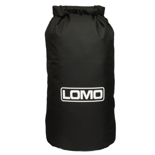 Lomo Rolltop Dry Bag mit Sichtfenster, 100 l, schwarzes transparentes Panel, Schwarz , Klassisch von Lomo