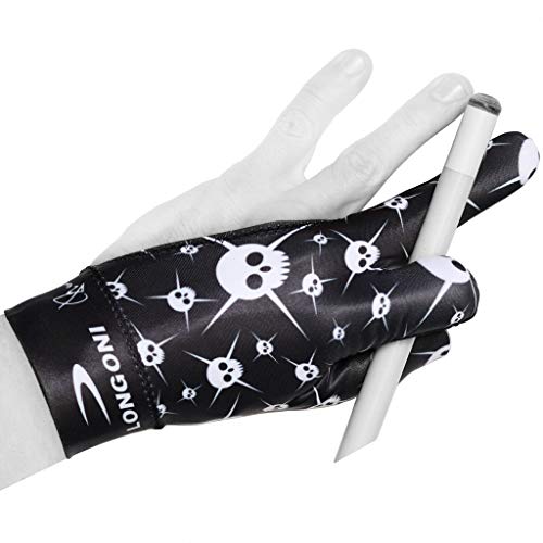 Longoni Billard-Queue-Handschuh Fancy Skull 4 für linke Hand Longoni Billard-Queue-Handschuh Fancy Skull 4 für linke Hand von Longoni