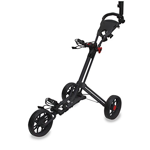 Longridge EZE GLIDE Smart Fold 3 Rad Golf Trolley - Schwarz von Longridge