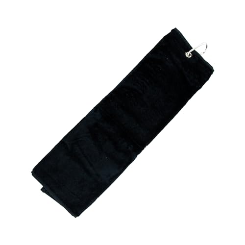 Longridge Luxuriöses 3-fach gefaltetes Golfhandtuch – Schwarz Longridge Luxuriöses 3-fach gefaltetes Golfhandtuch – Schwarz von Longridge