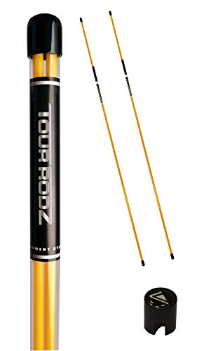 Longridge Men's Practice Aid Tour Rodz Golf Alignment Sticks Gelb von Longridge