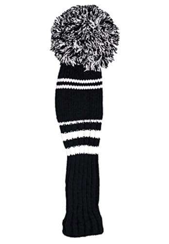 Longridge Men's Pompom Golf Kopfschutz Weiß/Schwarz, Longridge Men's Pompom Golf Kopfschutz Weiß/Schwarz, von Longridge