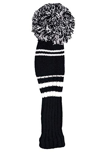 Longridge Men's Pom Pom Golf Hybrid Head Abdeckung, Weiß/Schwarz Longridge Men's Pom Pom Golf Hybrid Head Abdeckung, Weiß/Schwarz von Longridge