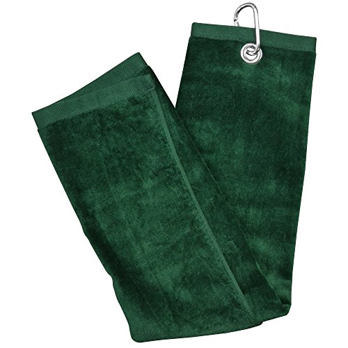 Longridge Luxury 3 Falten Golf Handtuch - Grün, von Longridge