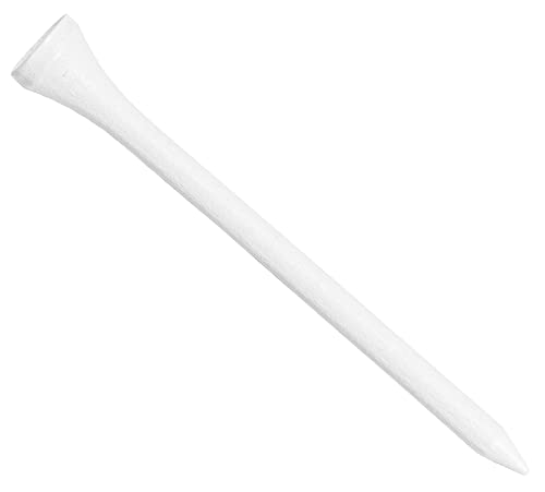 Longridge Wooden Golf Tee (Packung mit 20 Stück) - Weiß, 83 mm Longridge Wooden Golf Tee (Packung mit 20 Stück) - Weiß, 83 mm von Longridge