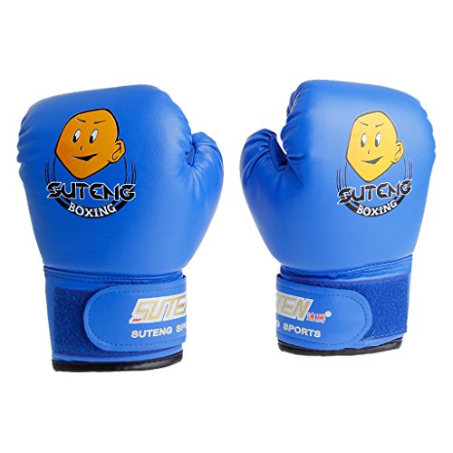 Longsw Kinder Cartoon Boxsack Sparring Boxhandschuhe Training Kampf Alter 3-12 Jahre (blau) Longsw Kinder Cartoon Boxsack Sparring Boxhandschuhe Training Kampf Alter 3-12 Jahre (blau) von Longsw