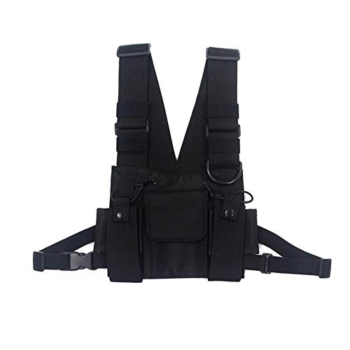 Longzhuo Tactical Vest, Taktische Weste Airsoft Weste Militär Weste Paintball Weste Chest Rig Bag Gaming Paintball Assault Weste Kampftraining Outdoor Airsoft Funktionale Taillen-Packs von Longzhuo