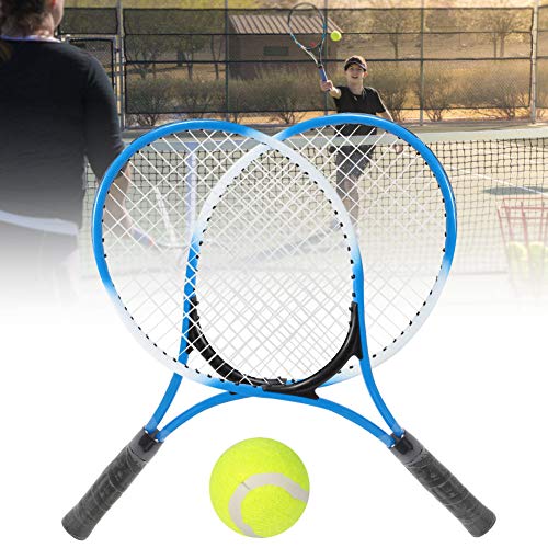 Set mit 2 Tennisschlägern und 1 Bälle, Tennisschläger, Anfänger, Tennisschläger, ideal für Fortschritte und zur Nutzung des Potenzials – Leistung und Manövrierfähigkeit 54 x 22 cm Set mit 2 Tennisschlägern und 1 Bälle, Tennisschläger, Anfänger, Tennisschläger, ideal für Fortschritte und zur Nutzung des Potenzials – Leistung und Manövrierfähigkeit 54 x 22 cm von Longzhuo
