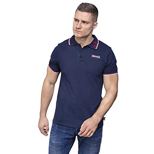 Lonsdale London Herren Lion T Shirt, Blau (Bleu/Rouge/Blanc), M EU von Lonsdale