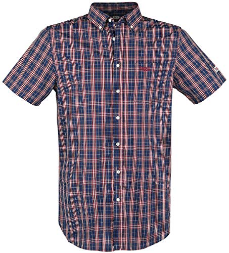 Lonsdale London Herren BRIXWORTH Men Slim Fit Shortsleeve Shirt, Red/White/Dark Blue, M Lonsdale London Herren BRIXWORTH Men Slim Fit Shortsleeve Shirt, Red/White/Dark Blue, M von Lonsdale