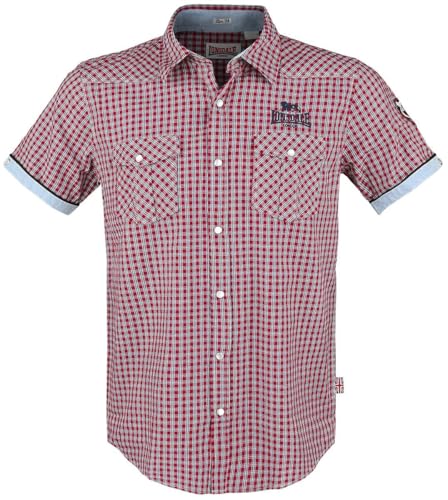 Lonsdale London Herren Berny Slim Fit Shirt, Shortsleeve, Red/Blue/White, L Lonsdale London Herren Berny Slim Fit Shirt, Shortsleeve, Red/Blue/White, L von Lonsdale