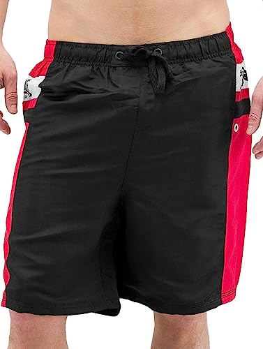 Lonsdale London Herren Castle Douglas Men Beach Shorts, Black, L von Lonsdale