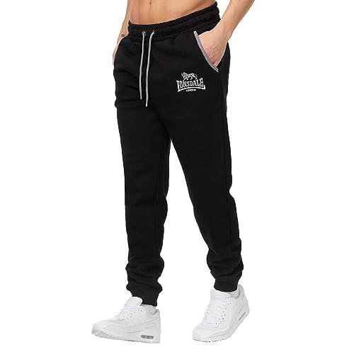 Lonsdale London Herren Giffordland Jogginghose Shorts, Schwarz, XL EU von Lonsdale