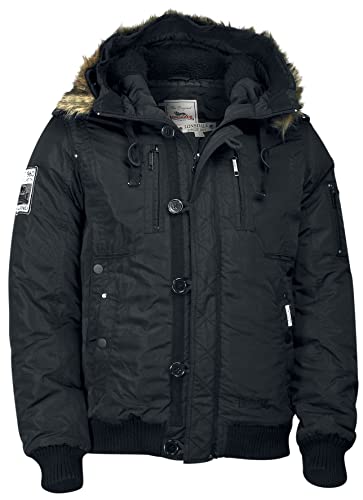 Lonsdale London Herren JARRETH Men Hooded Winterjacket, Black, S Lonsdale London Herren JARRETH Men Hooded Winterjacket, Black, S von Lonsdale