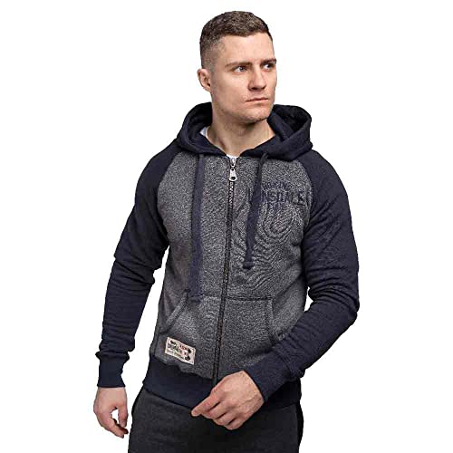 Lonsdale London Herren Slough Kapuzensweatjacke, Navy, L von Lonsdale